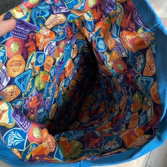 Disneyland Vibrant Blue and Brown Backpack with Fun Patches main image 6